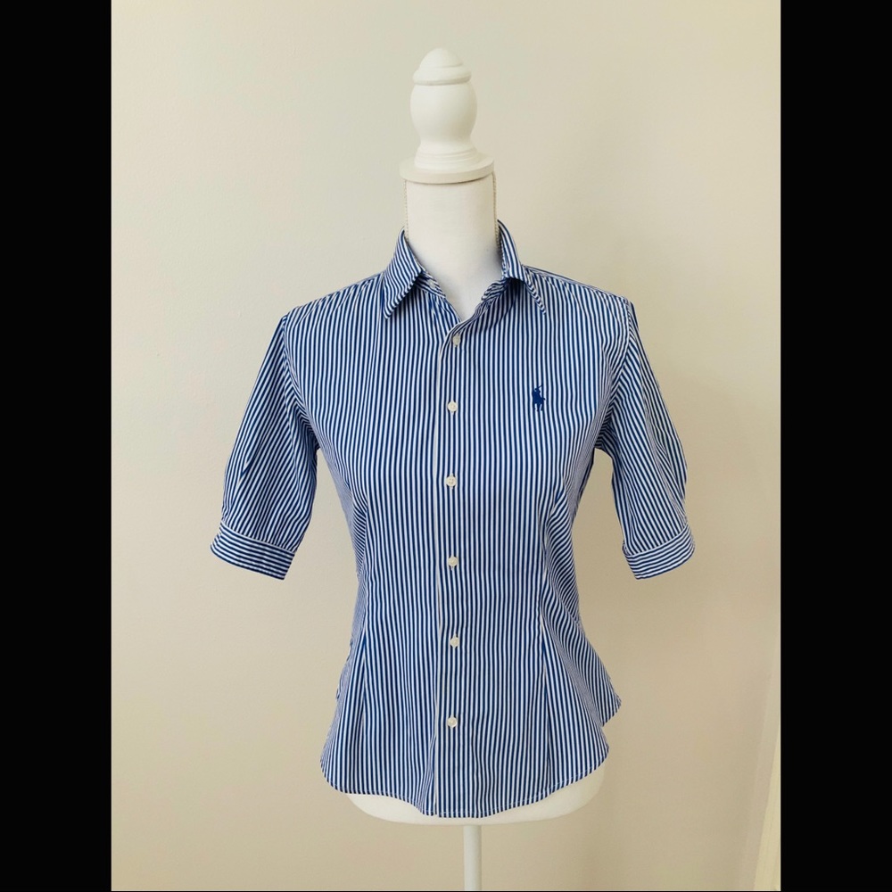 Ralph Lauren Short Sleeve Striped Button Up 4